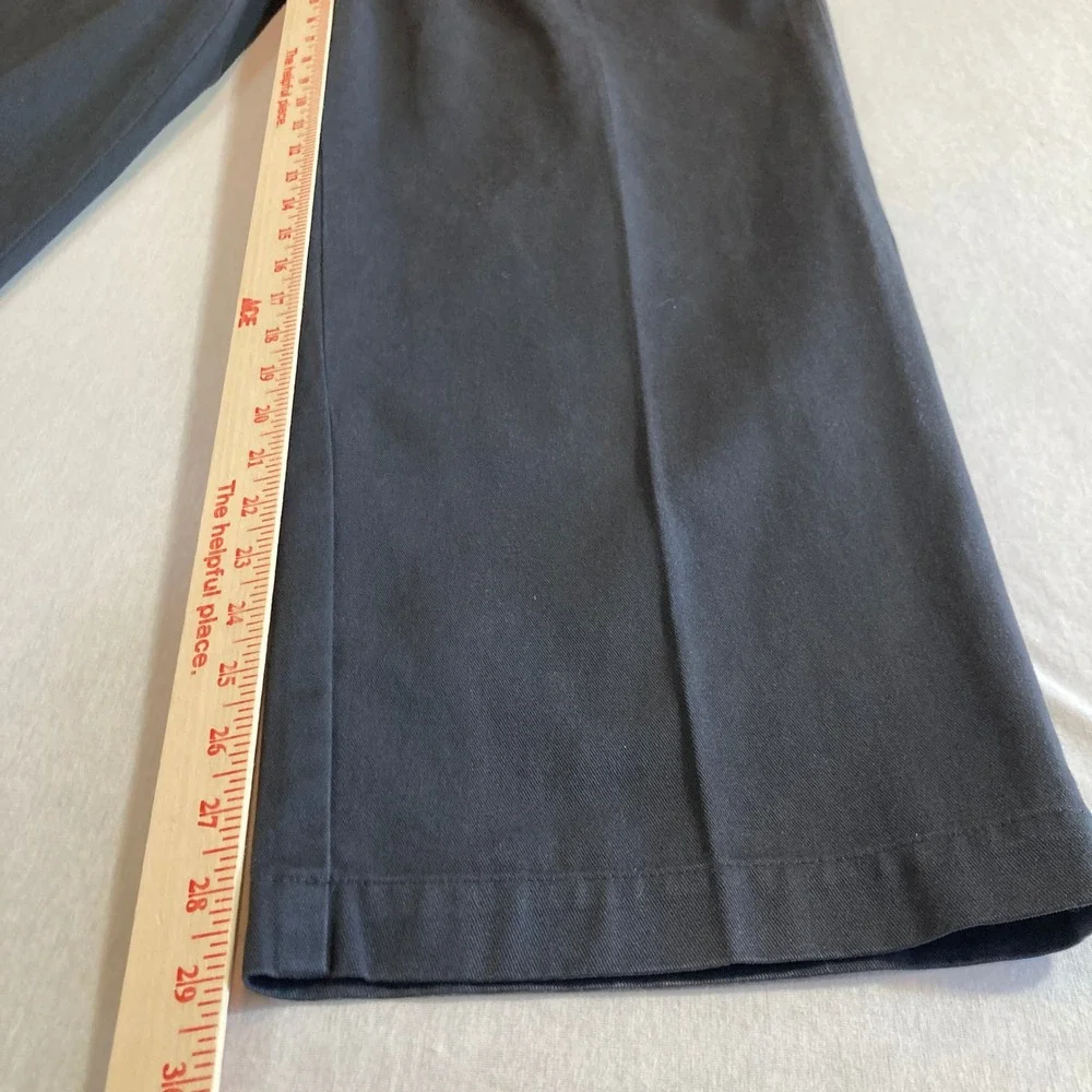 Vintage Polo Ralph Lauren Andrew Pant Mens 40x29 Navy Blue Pleated Classic Chino